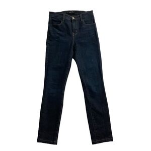 J Brand Maria High Rise Skinny Jean Comfort Flex Dark Blue Size 25